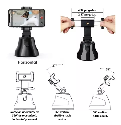 Soporte Inteligente Sensor Movimiento 360°