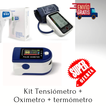 Kit Tensiómetro + Oxímetro + termómetro