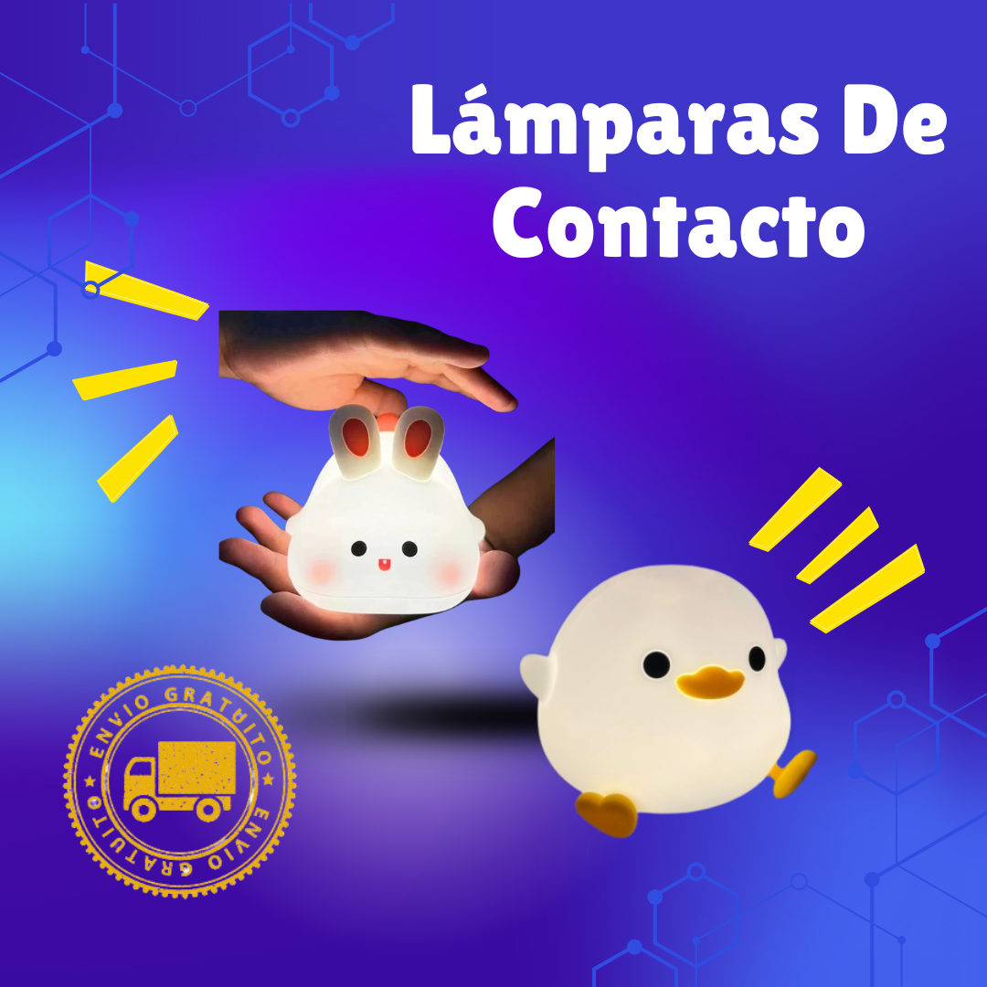 Lámpara De Contacto "Conejo y Patito"